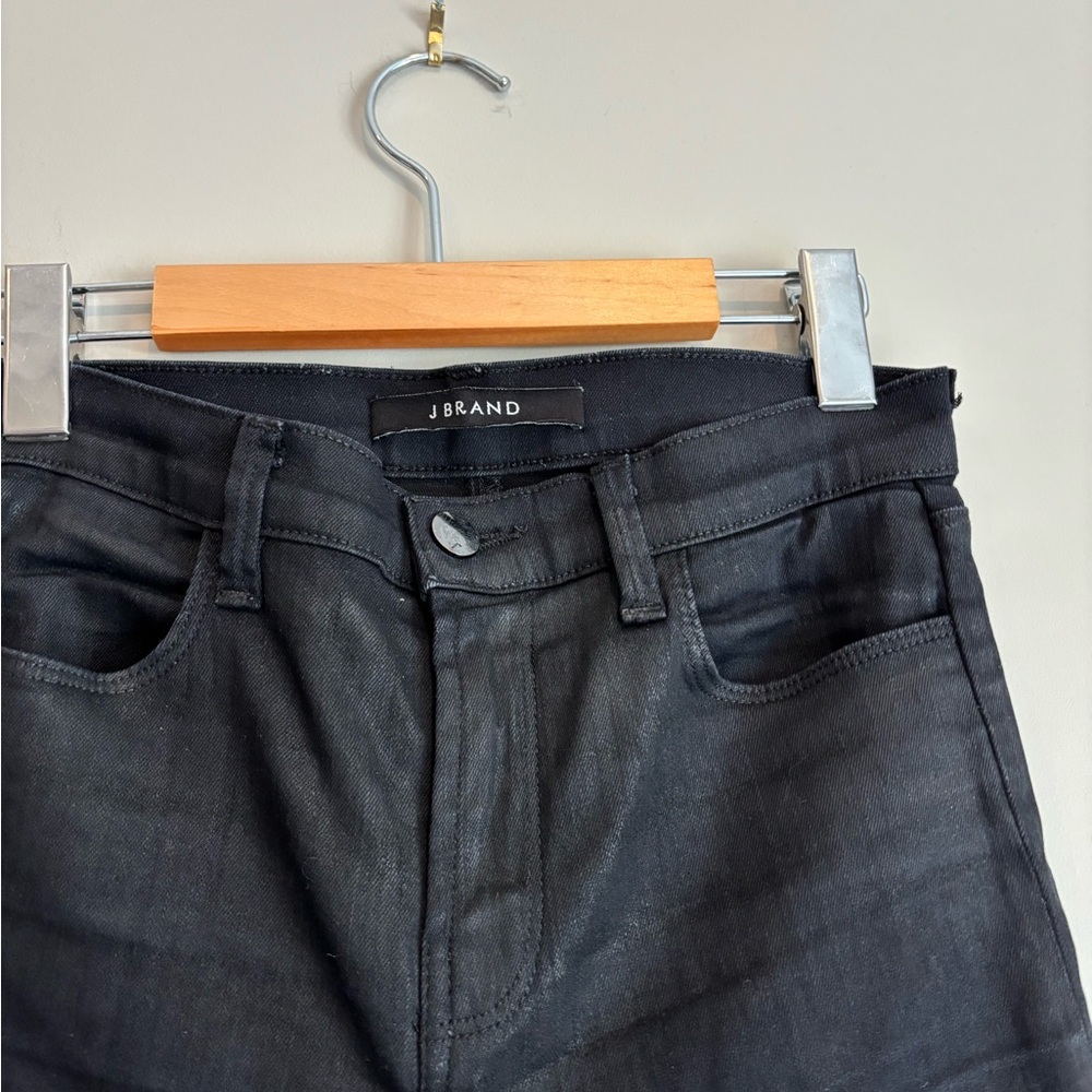 J Brand Coated Black Jeans